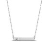 Thumbnail Image 1 of Diamond Initial Bar Necklace 10K White Gold 18&quot;