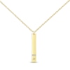 Thumbnail Image 0 of Diamond Initial Vertical Bar Necklace 10K Yellow Gold 18"
