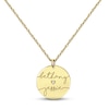 Thumbnail Image 0 of Diamond Disc Couple Name Necklace 10K Yellow Gold 18"