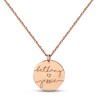 Thumbnail Image 1 of Diamond Disc Couple Name Necklace 14K Rose Gold 18&quot;