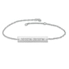 Thumbnail Image 1 of Coordinates Bar Bracelet Sterling Silver 7.25&quot;