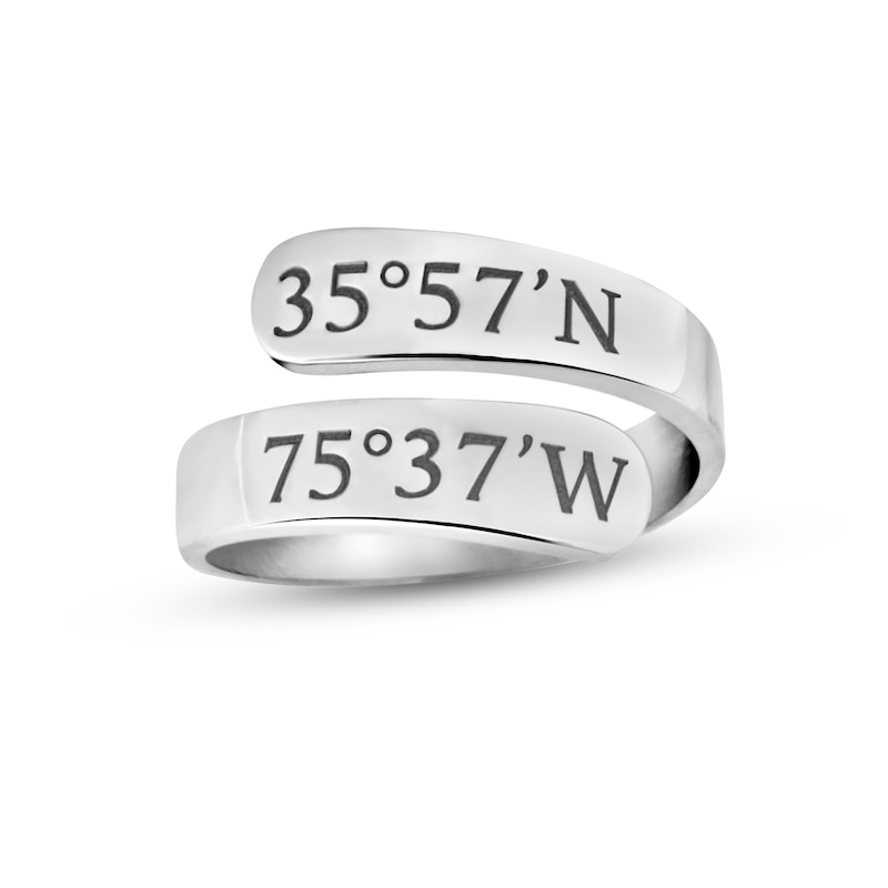 Coordinates Wrap Ring Sterling Silver