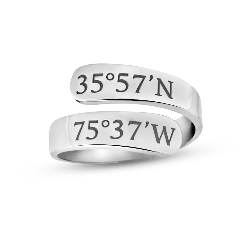 Main Image 1 of Coordinates Wrap Ring Sterling Silver