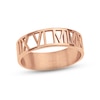 Thumbnail Image 1 of Roman Numeral Cutout Ring 14K Rose Gold