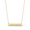 Thumbnail Image 1 of Coordinates Bar Necklace 10K Yellow Gold 18&quot;