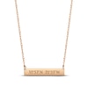 Thumbnail Image 1 of Coordinates Bar Necklace 14K Rose Gold 18&quot;