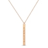 Thumbnail Image 1 of Coordinates Vertical Bar Necklace 14K Rose Gold 18&quot;
