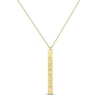 Thumbnail Image 1 of Coordinates Vertical Bar Necklace 14K Yellow Gold 18&quot;