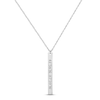 Thumbnail Image 1 of Coordinates Vertical Bar Necklace Sterling Silver 18&quot;