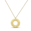 Thumbnail Image 1 of Coordinates Round Cutout Necklace 10K Yellow Gold 18&quot;