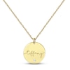 Thumbnail Image 0 of Diamond Disc Name Necklace 10K Yellow Gold 18"