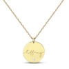Thumbnail Image 0 of Diamond Disc Name Necklace 14K Yellow Gold 18"