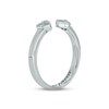 Thumbnail Image 2 of Diamond Hearts Deconstructed Promise Ring 1/20 ct tw Round-cut Sterling Silver