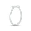 Thumbnail Image 2 of Diamond Hearts Wrap Promise Ring 1/20 ct tw Round-cut Sterling Silver