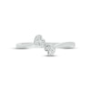 Thumbnail Image 2 of Diamond Hearts Wrap Promise Ring 1/20 ct tw Round-cut Sterling Silver