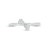 Thumbnail Image 3 of Diamond Hearts Wrap Promise Ring 1/20 ct tw Round-cut Sterling Silver