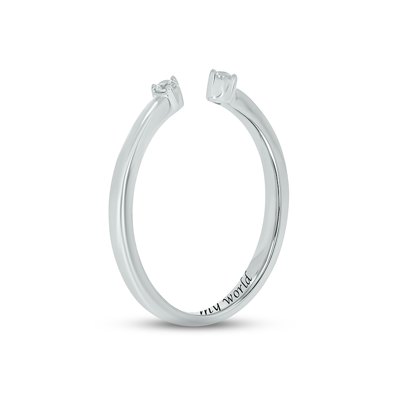 Main Image 2 of Diamond Deconstructed Promise Ring 1/20 ct tw Round-cut Sterling Silver