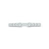 Thumbnail Image 3 of Diamond Bezel Deconstructed Promise Ring 1/10 ct tw Round-cut Sterling Silver