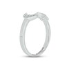 Thumbnail Image 2 of Diamond Moon & Star Deconstructed Promise Ring 1/10 ct tw Round-cut Sterling Silver