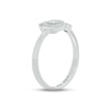 Thumbnail Image 1 of Diamond Initial Deconstructed Promise Ring 1/10 ct tw Sterling Silver