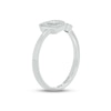 Thumbnail Image 2 of Diamond Initial Deconstructed Promise Ring 1/10 ct tw Sterling Silver