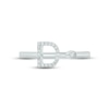 Thumbnail Image 3 of Diamond Initial Deconstructed Promise Ring 1/10 ct tw Sterling Silver