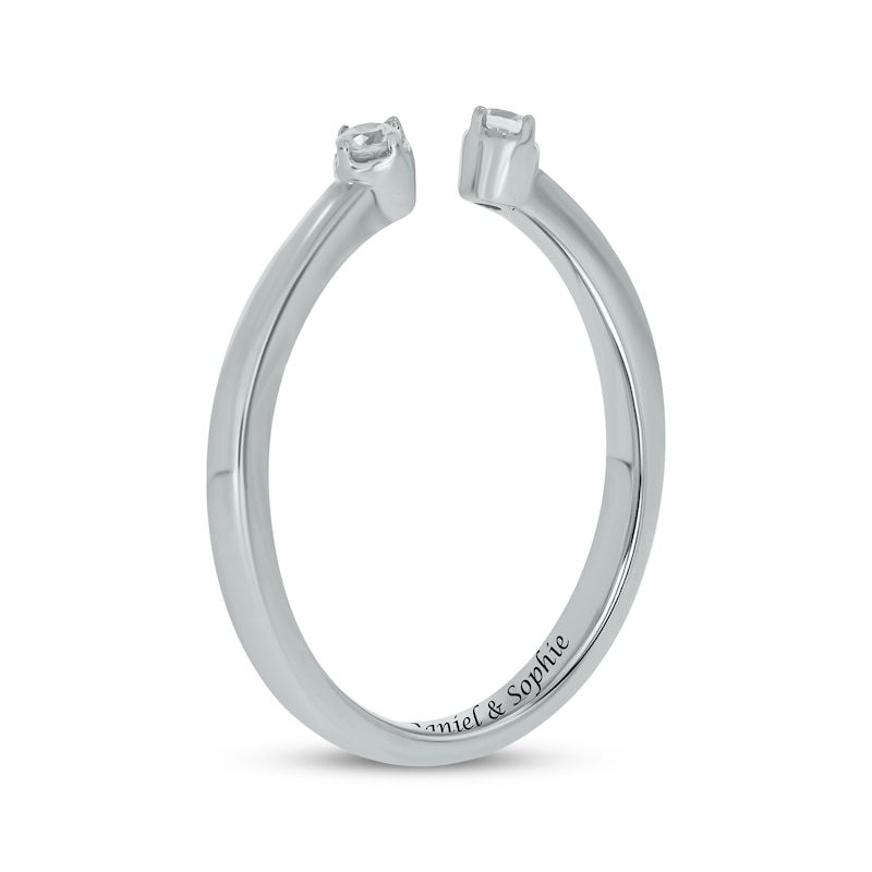 Main Image 2 of Diamond Deconstructed Promise Ring 1/10 ct tw Round-cut Sterling Silver