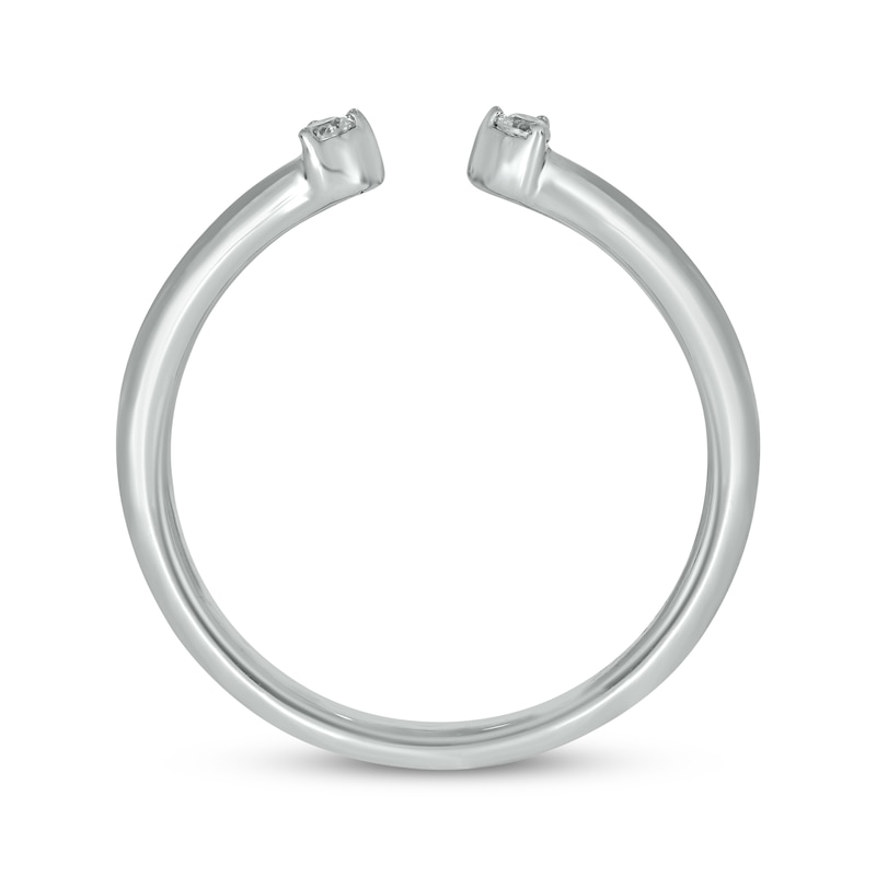 Main Image 3 of Diamond Deconstructed Promise Ring 1/10 ct tw Round-cut Sterling Silver