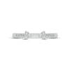 Thumbnail Image 3 of Diamond Flower Deconstructed Promise Ring 1/6 ct tw Round-cut Sterling Silver