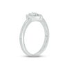 Thumbnail Image 2 of Diamond Heart Promise Ring 1/20 ct tw Round-cut Sterling Silver
