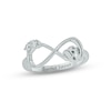 Thumbnail Image 1 of Diamond Infinity Promise Ring 1/10 ct tw Round-cut Sterling Silver