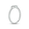 Thumbnail Image 1 of Diamond Double Heart Promise Ring 1/10 ct tw Round-cut Sterling Silver