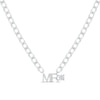 Thumbnail Image 0 of Men's White Lab-Created Sapphire "Mr." Cuban Chain Necklace Sterling Silver 20"