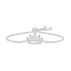 Thumbnail Image 0 of Amethyst & White Lab-Created Sapphire Quinceañera Crown Bolo Bracelet Sterling Silver