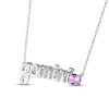 Thumbnail Image 2 of Amethyst Zodiac Gemini Necklace Sterling Silver 18&quot;