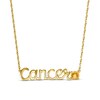 Thumbnail Image 1 of Citrine Zodiac Cancer Necklace 10K Yellow Gold 18"