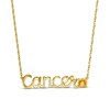 Thumbnail Image 0 of Citrine Zodiac Cancer Necklace 10K Yellow Gold 18"