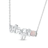 Thumbnail Image 1 of Lab-Created Opal Zodiac Virgo Necklace Sterling Silver 18"