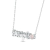 Thumbnail Image 1 of Lab-Created Opal Zodiac Scorpio Necklace Sterling Silver 18"