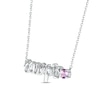 Thumbnail Image 2 of Amethyst Zodiac Scorpio Necklace Sterling Silver 18&quot;