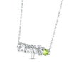 Thumbnail Image 1 of Peridot Zodiac Scorpio Necklace Sterling Silver 18"