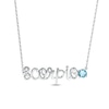 Thumbnail Image 0 of Swiss Blue Topaz Zodiac Scorpio Necklace Sterling Silver 18"