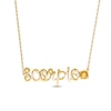 Citrine Zodiac Scorpio Necklace 10K Yellow Gold 18"