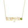 Thumbnail Image 0 of Peridot Zodiac Scorpio Necklace 10K Yellow Gold 18"