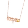 Thumbnail Image 2 of Citrine Zodiac Scorpio Necklace 10K Rose Gold 18&quot;