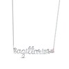 Thumbnail Image 1 of Lab-Created Opal Zodiac Sagittarius Necklace Sterling Silver 18&quot;