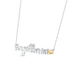 Thumbnail Image 2 of Citrine Zodiac Sagittarius Necklace 10K White Gold 18&quot;