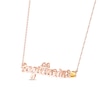 Thumbnail Image 2 of Citrine Zodiac Sagittarius Necklace 10K Rose Gold 18&quot;