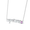 Thumbnail Image 2 of Amethyst Zodiac Capricorn Necklace Sterling Silver 18&quot;