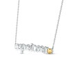 Thumbnail Image 2 of Citrine Zodiac Capricorn Necklace 10K White Gold 18"
